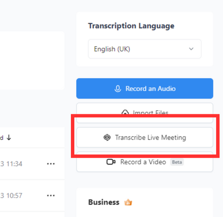 Transcribe live meetings in Google Meet, Zoom, Microsoft Teams, and Webex with Notta