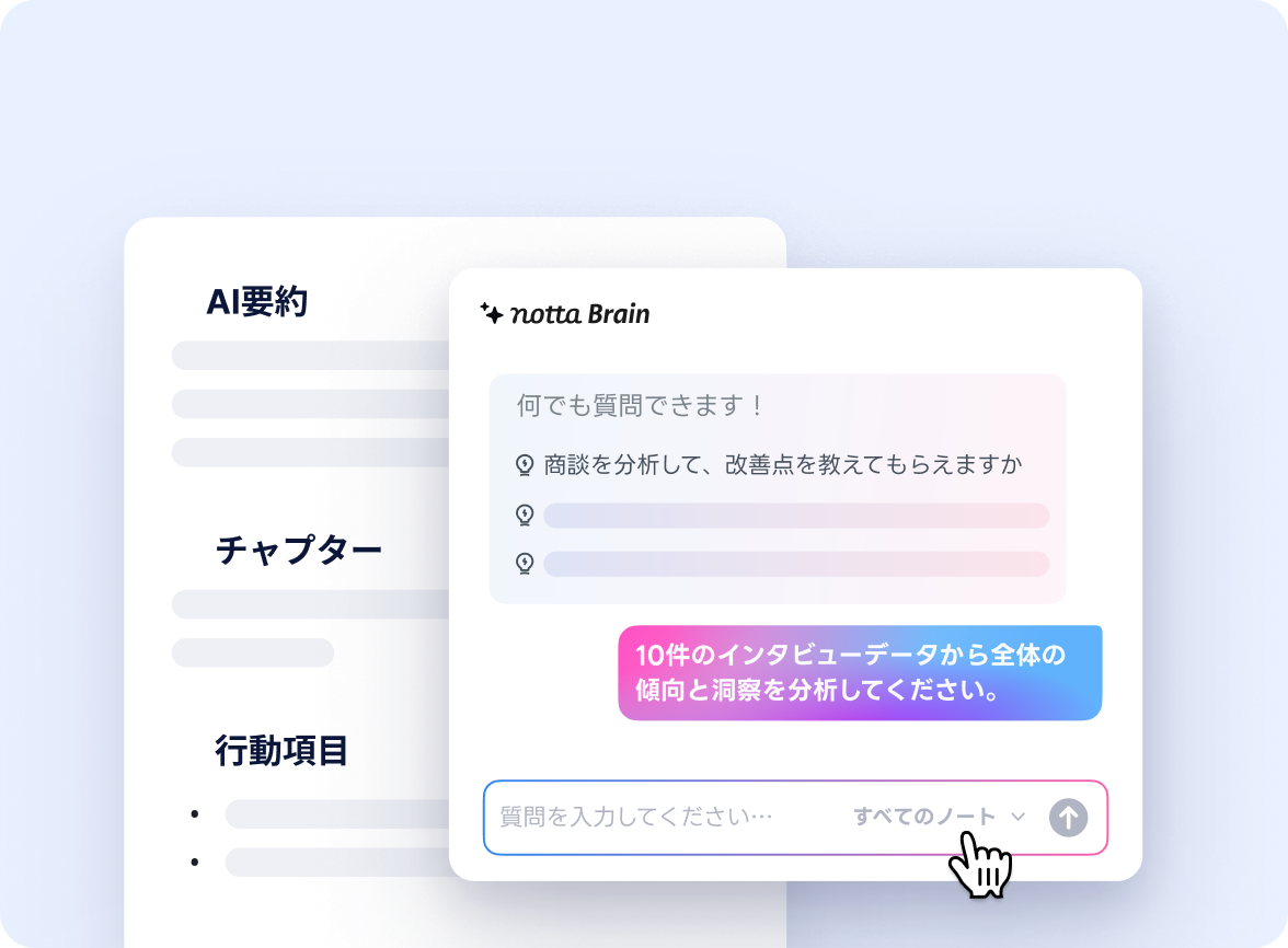 AIに聞くだけで、答えが見つかる