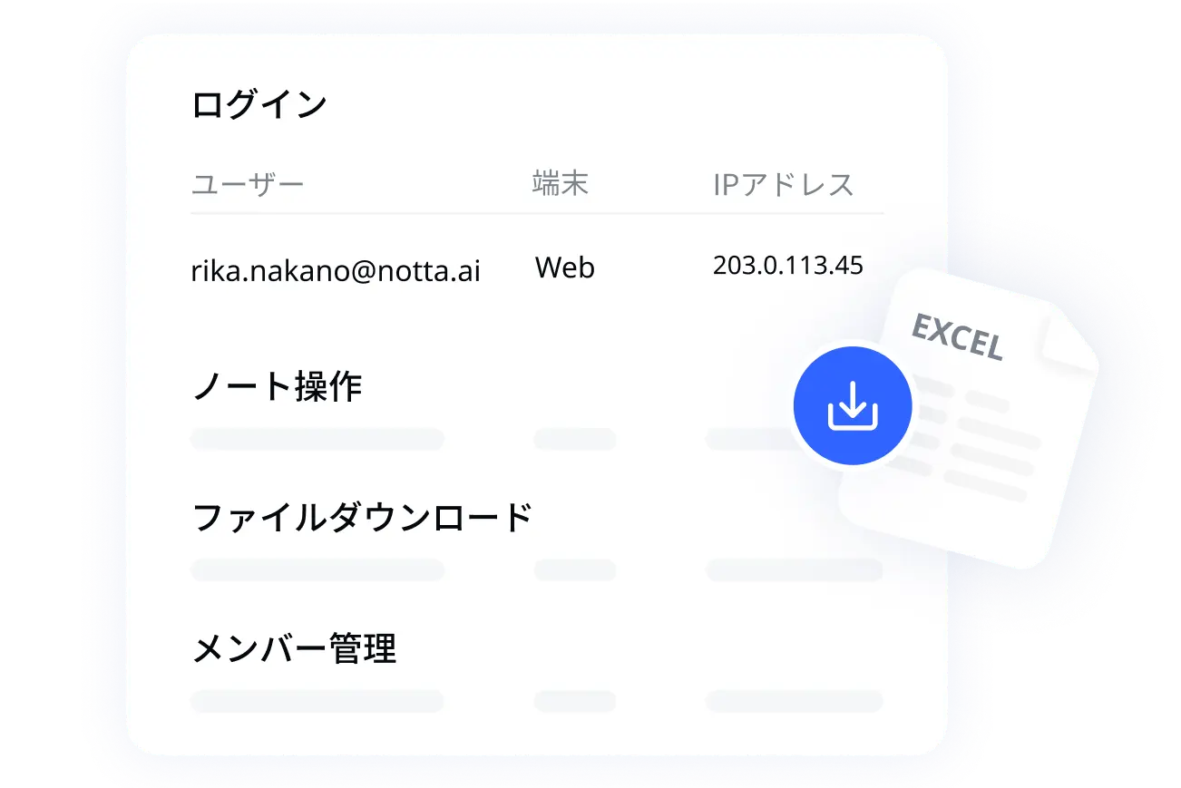 一目でわかる操作履歴
