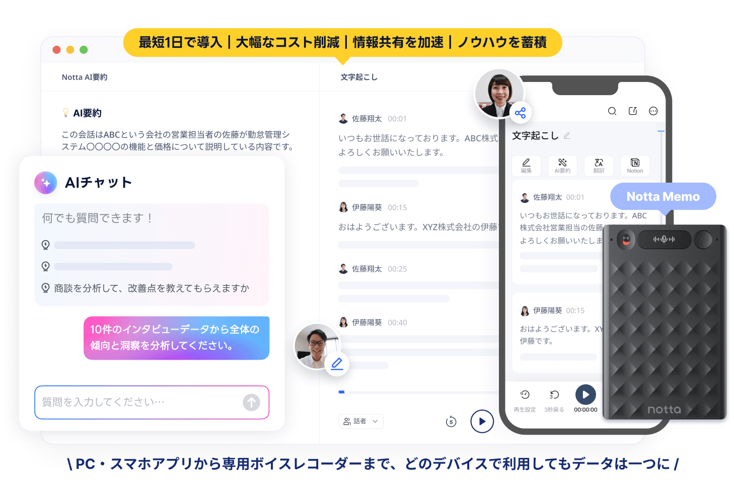AI文字起こし・議事録作成