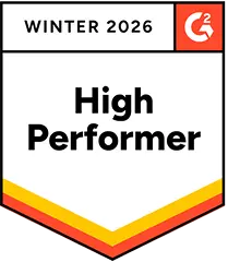 G2 higher performer badge