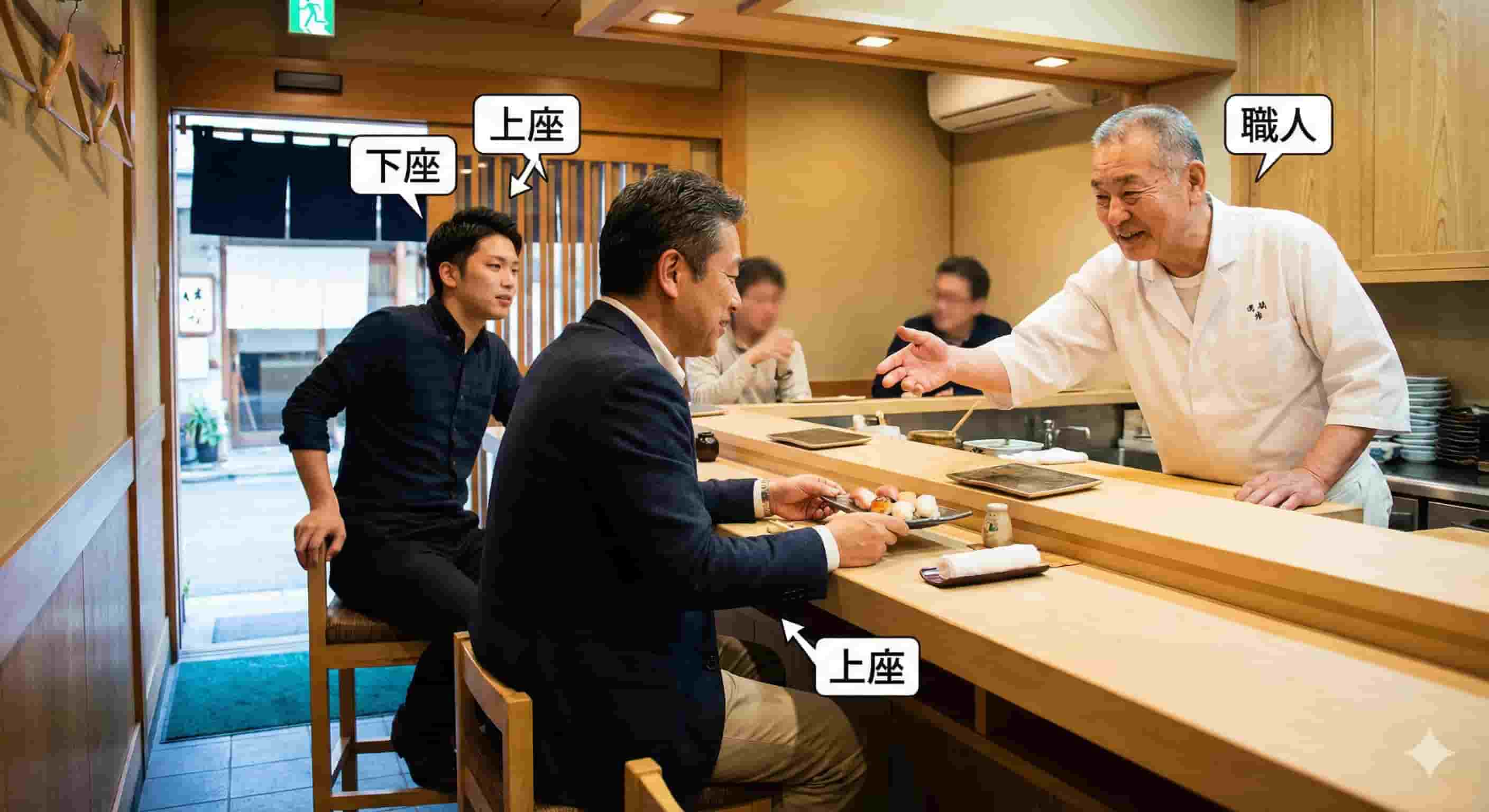 カウンター席の席次 カウンター席の席次