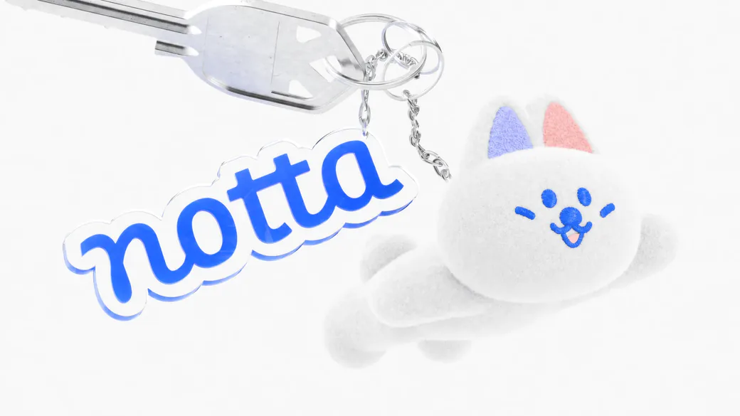 Nottaくんキーホルダーとぬいぐるみ