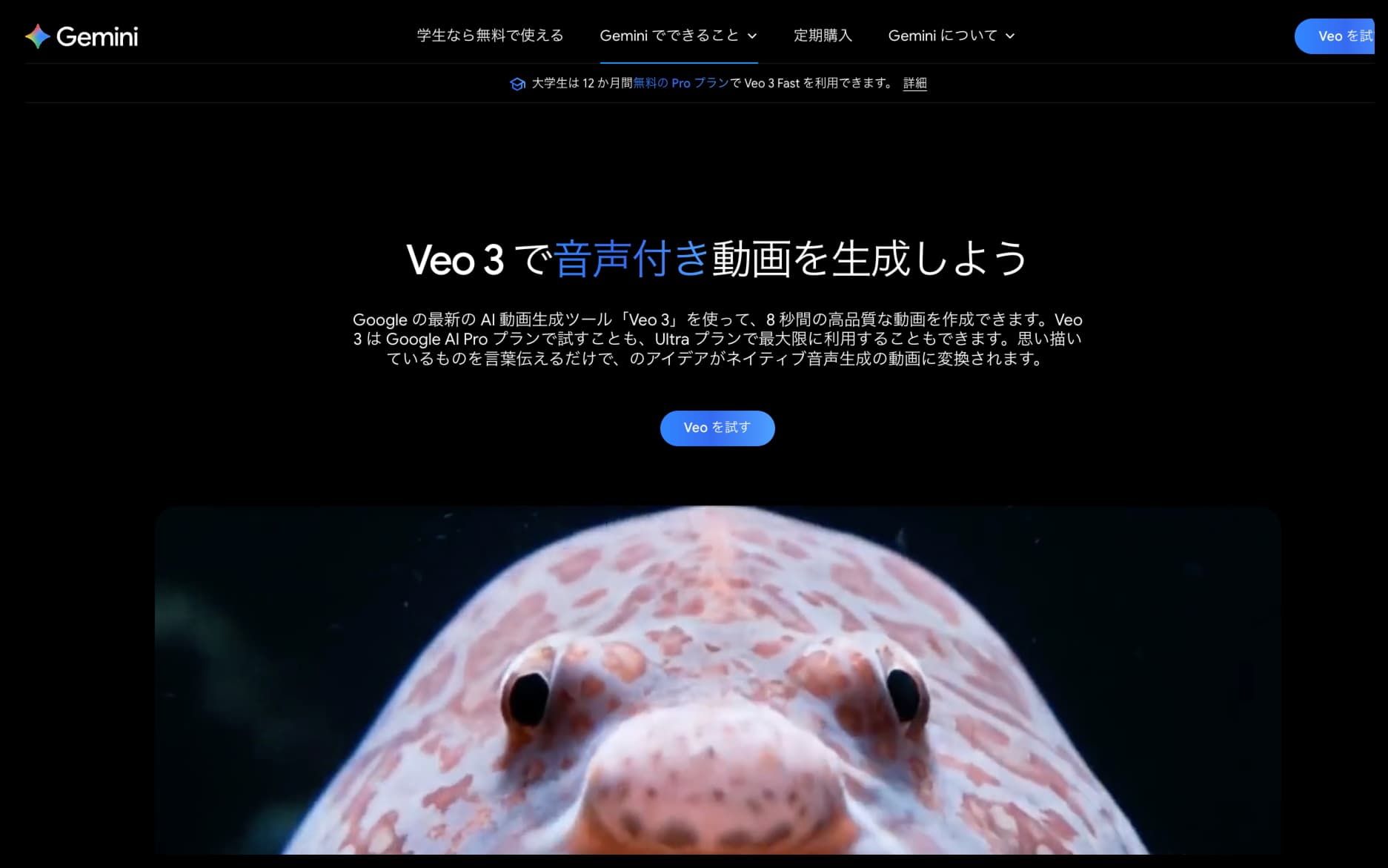 Google Veo 3動画生成AIツール