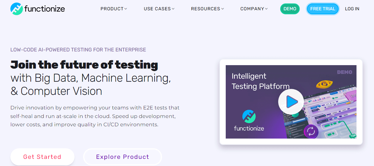 Functionize AI testing tool