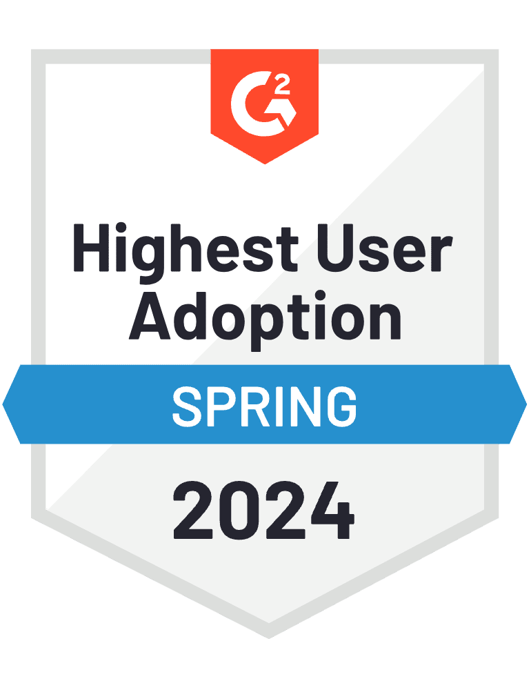 G2 user adoption badge