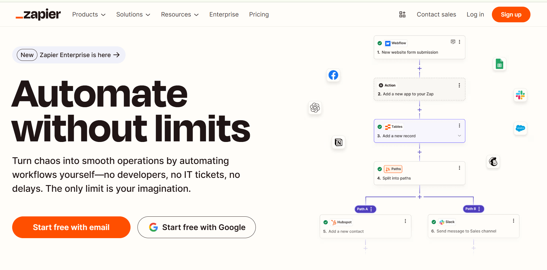 Zapier - AI to automate repetitive tasks