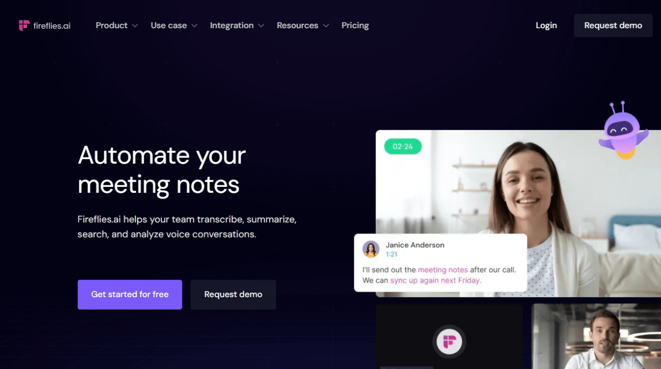 Assistente di riunioni AI Fireflies.ai