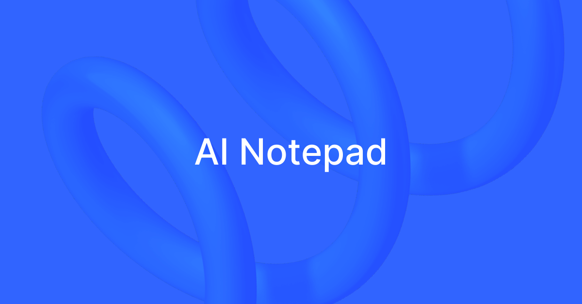 AI Notepad Apps