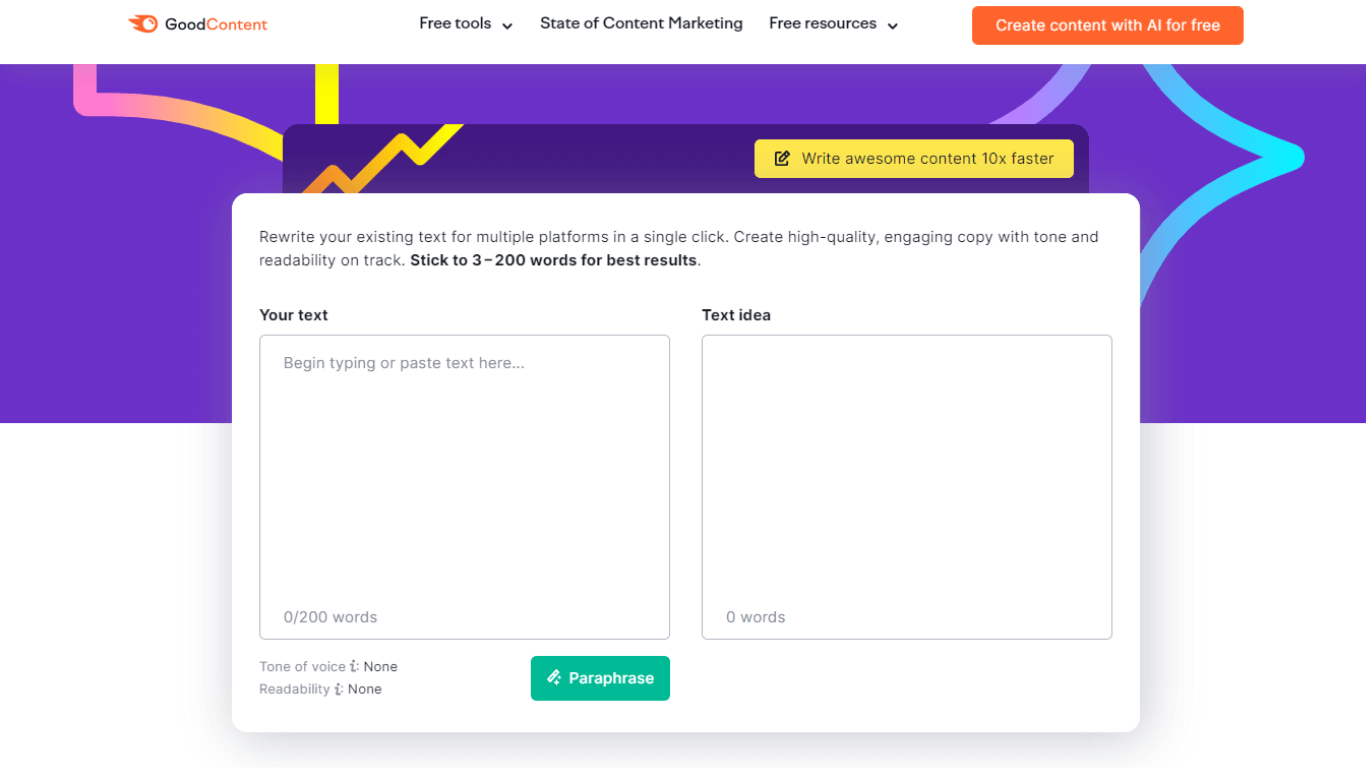 Semrush paraphrasing tool