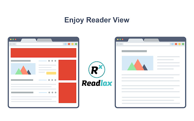 An illustration of the before and after effects of Readlax