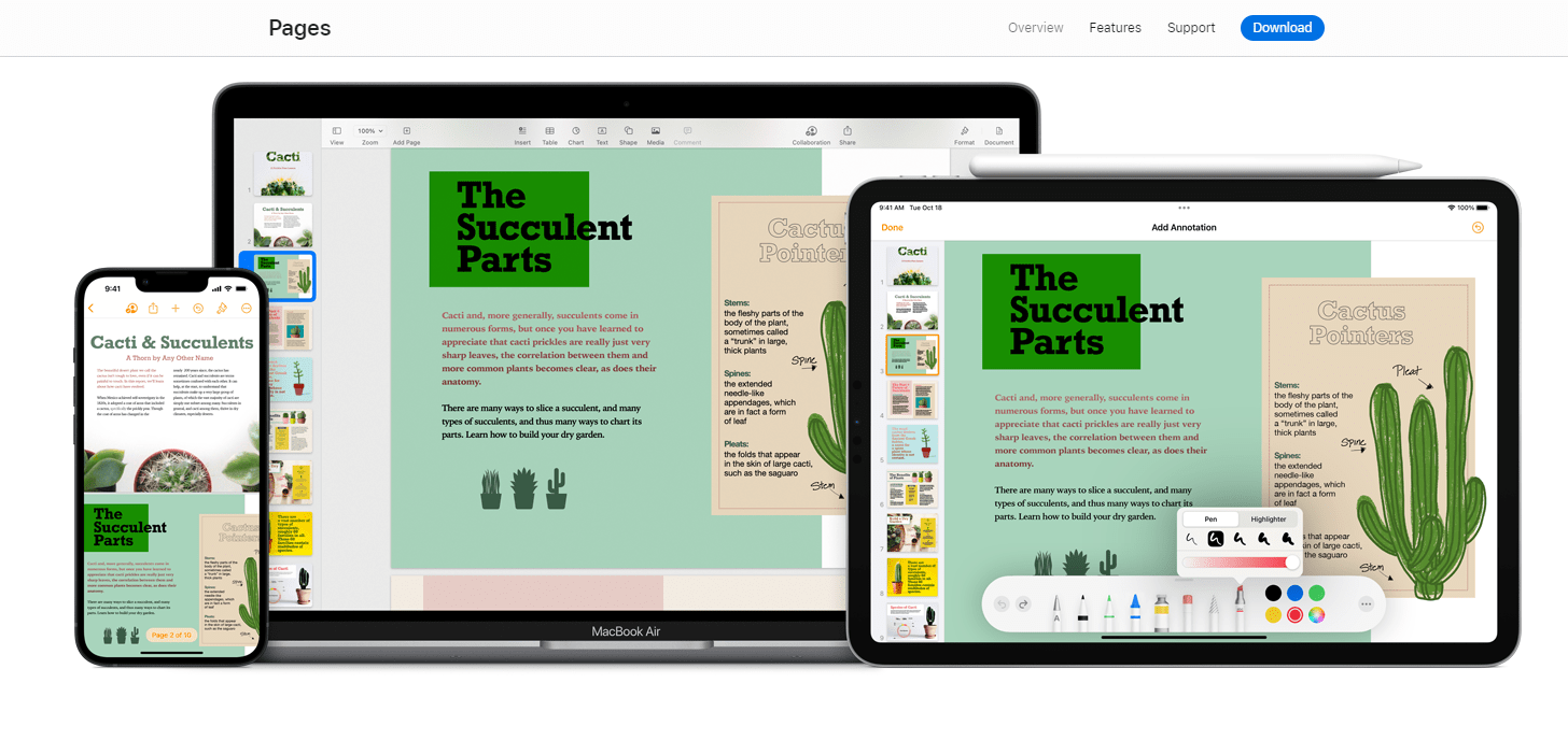Apple’s free-to-use formatting software helps create aesthetically-pleasing books
