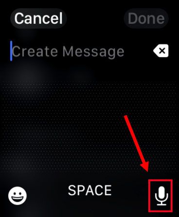 Click the Microphone icon and start speaking