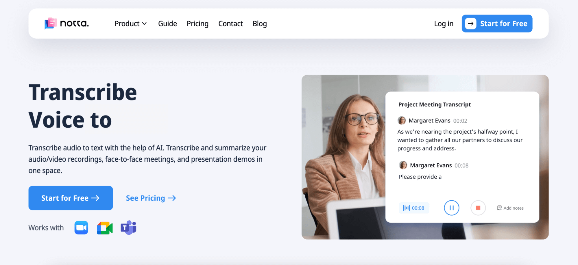 AI notetaker to transcribe, summarize, analyze meetings