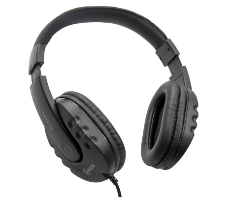 ECS WordMaster Around-The-Ear Deluxe Overhead USB Transcription