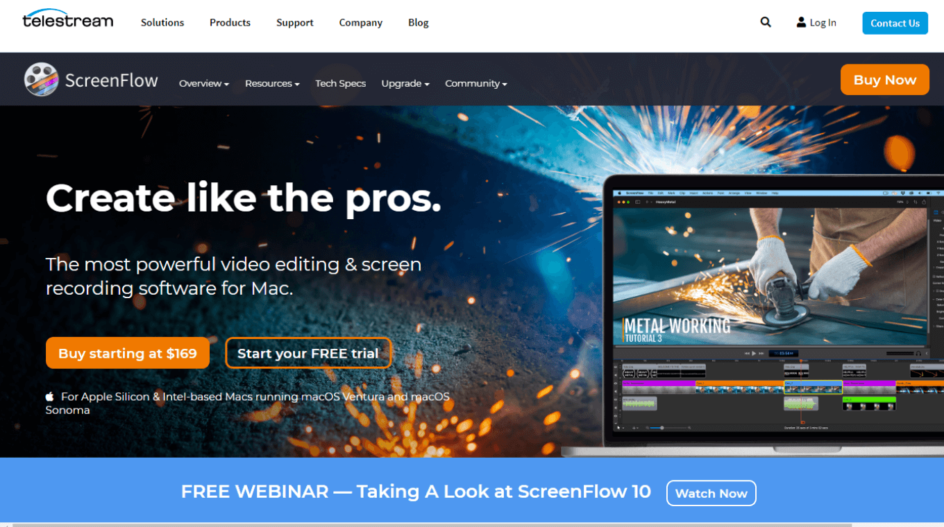 ScreenFlow for recording multiple screens at once