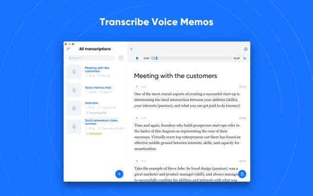 Transcribe - Speech to Text