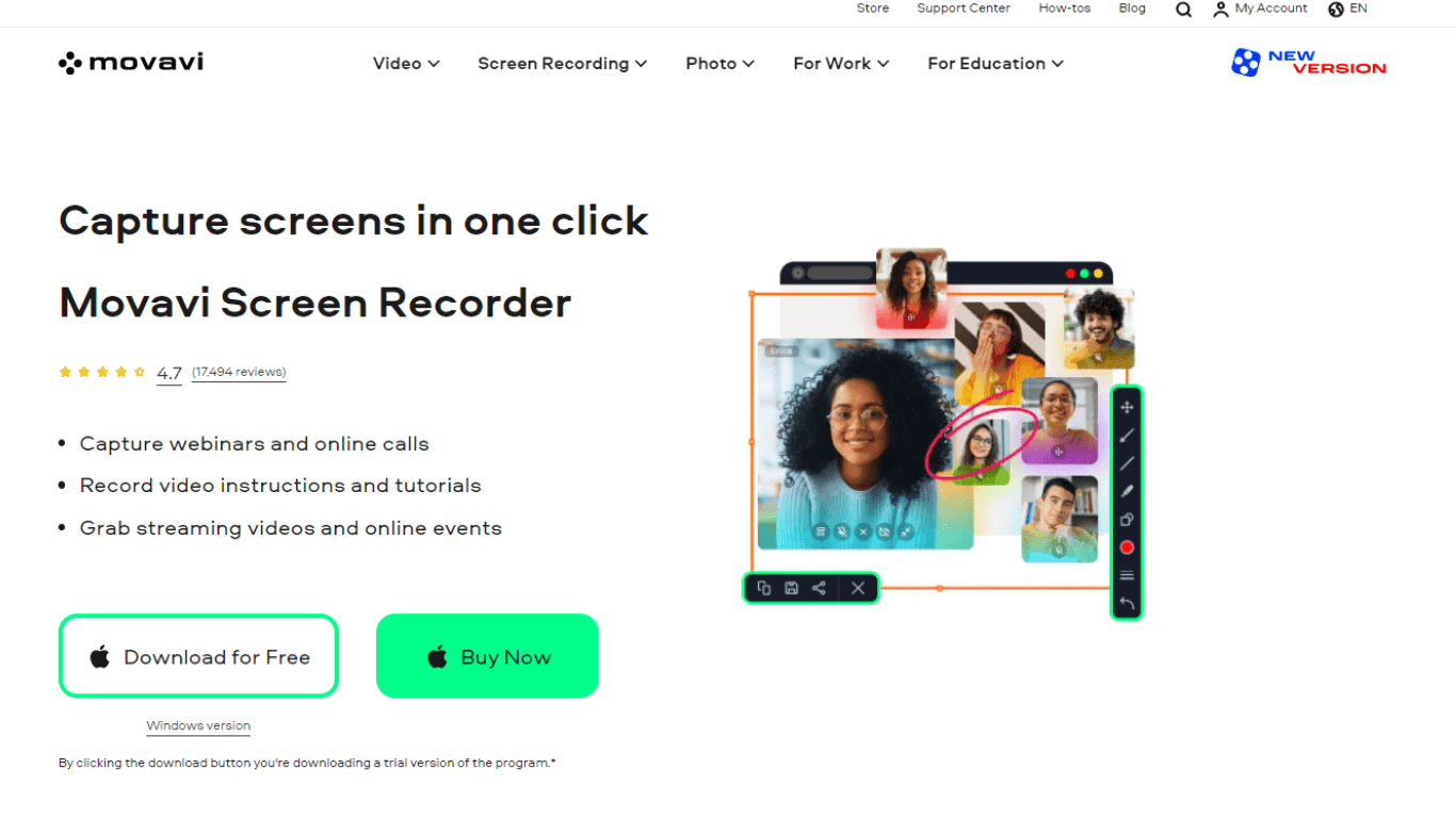 Movavi Screen Recorder for Mac