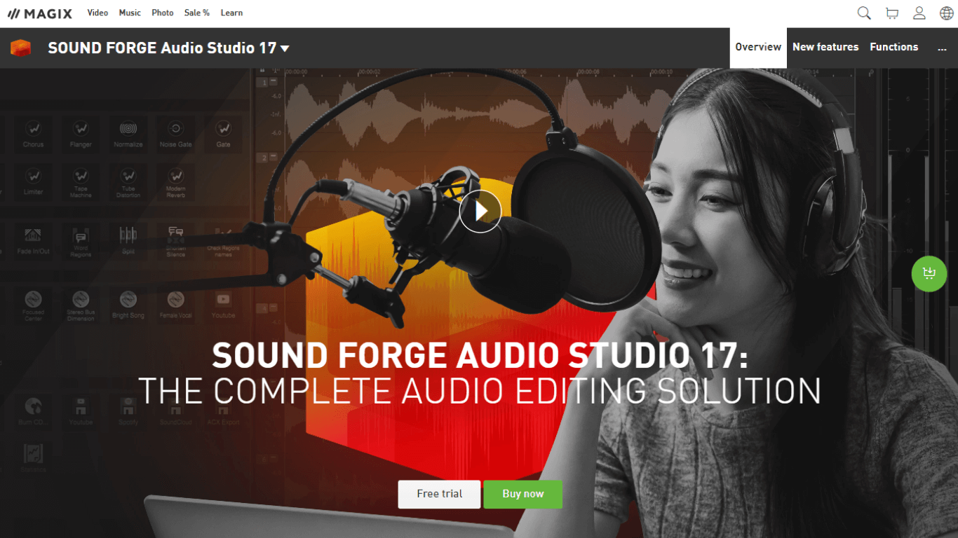 SOUND FORGE Audio Studio 17 for podcasters