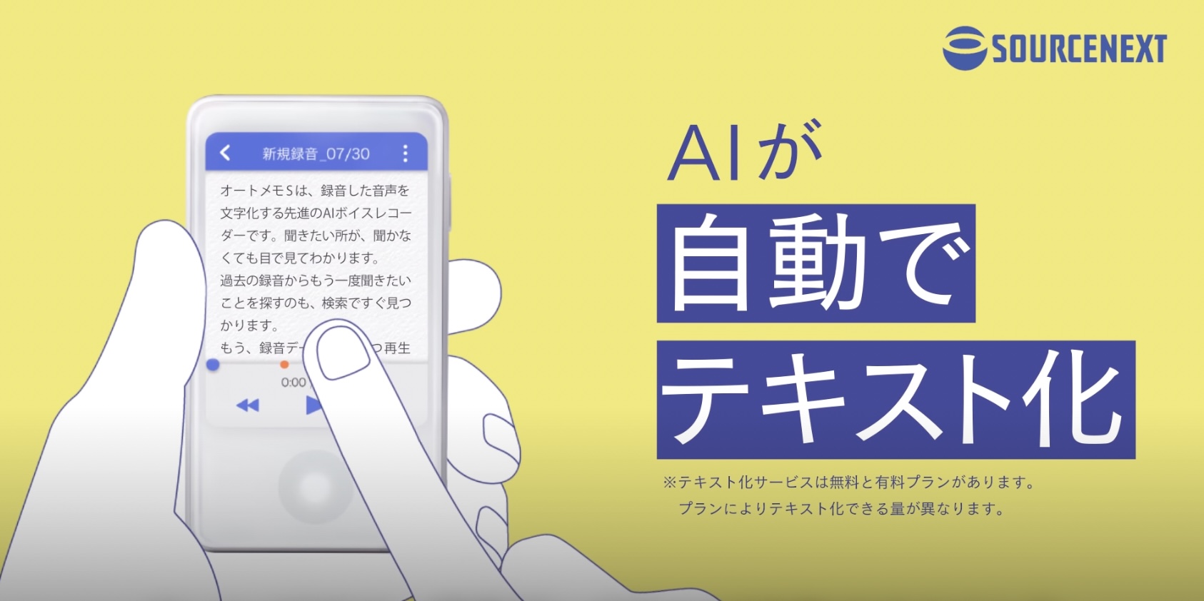 文字起こしができるボイスレコーダー
