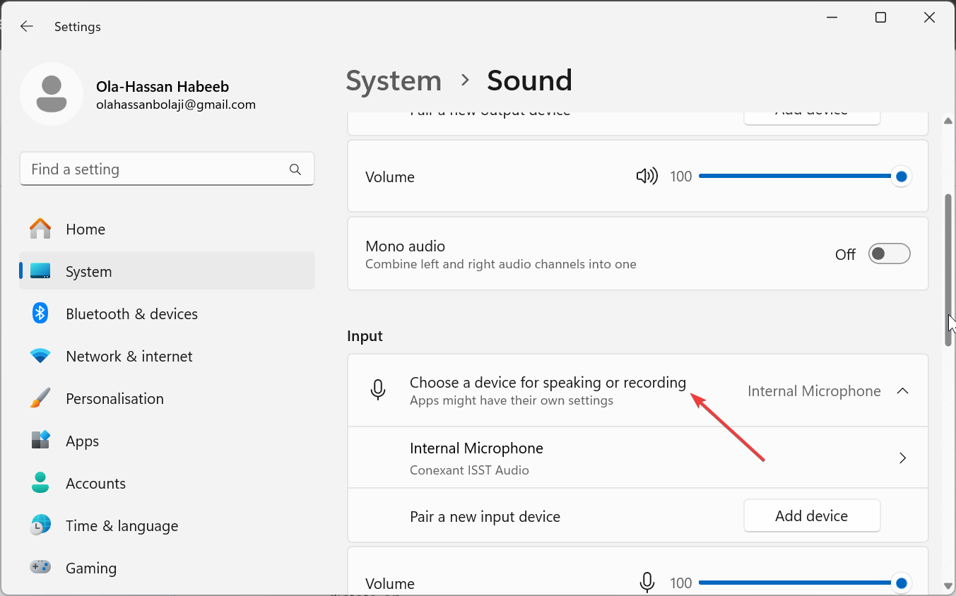 choose a win11 windows speech