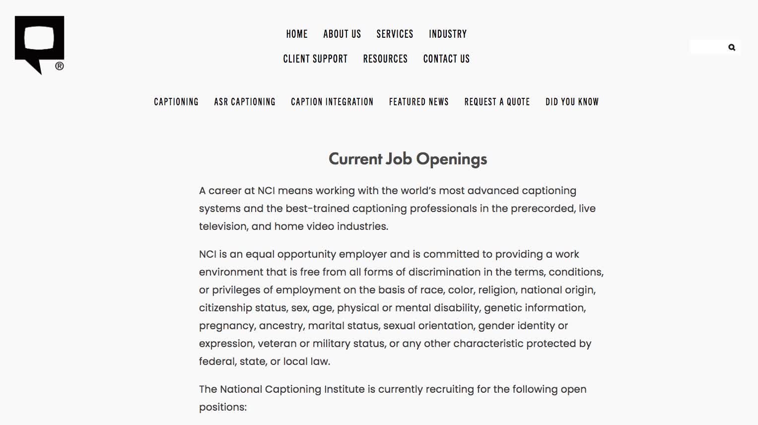 National Captioning Institute