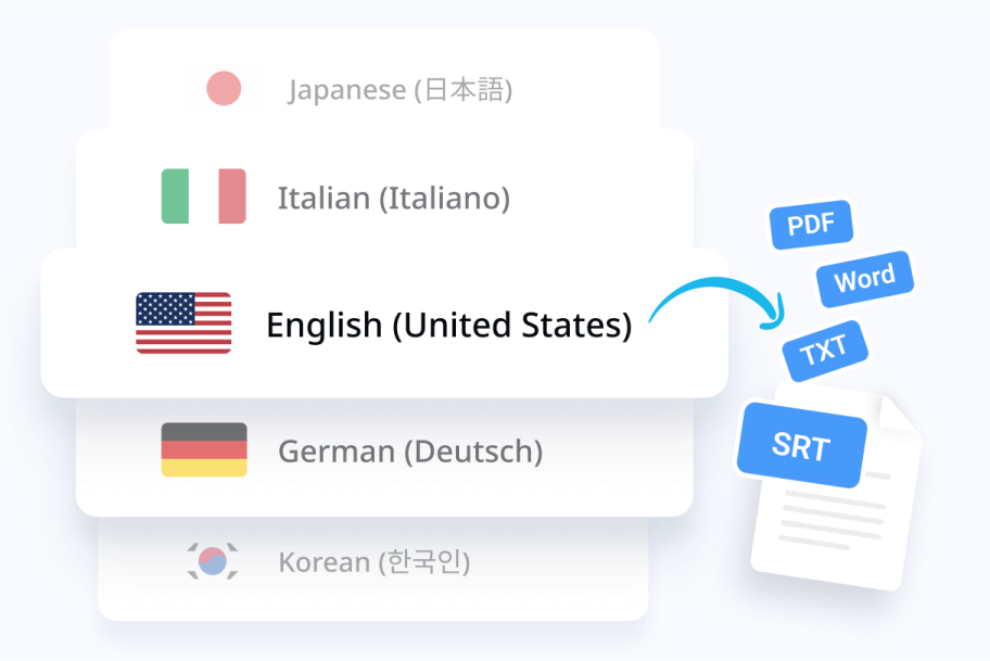 Support Multiple Languages and Formats