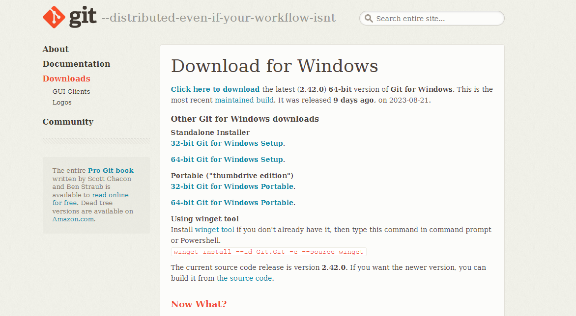Visit Git for Windows