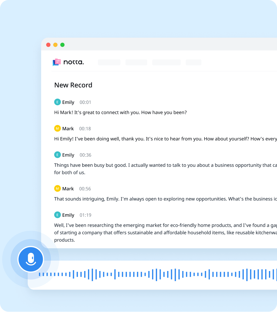 audio to text steps