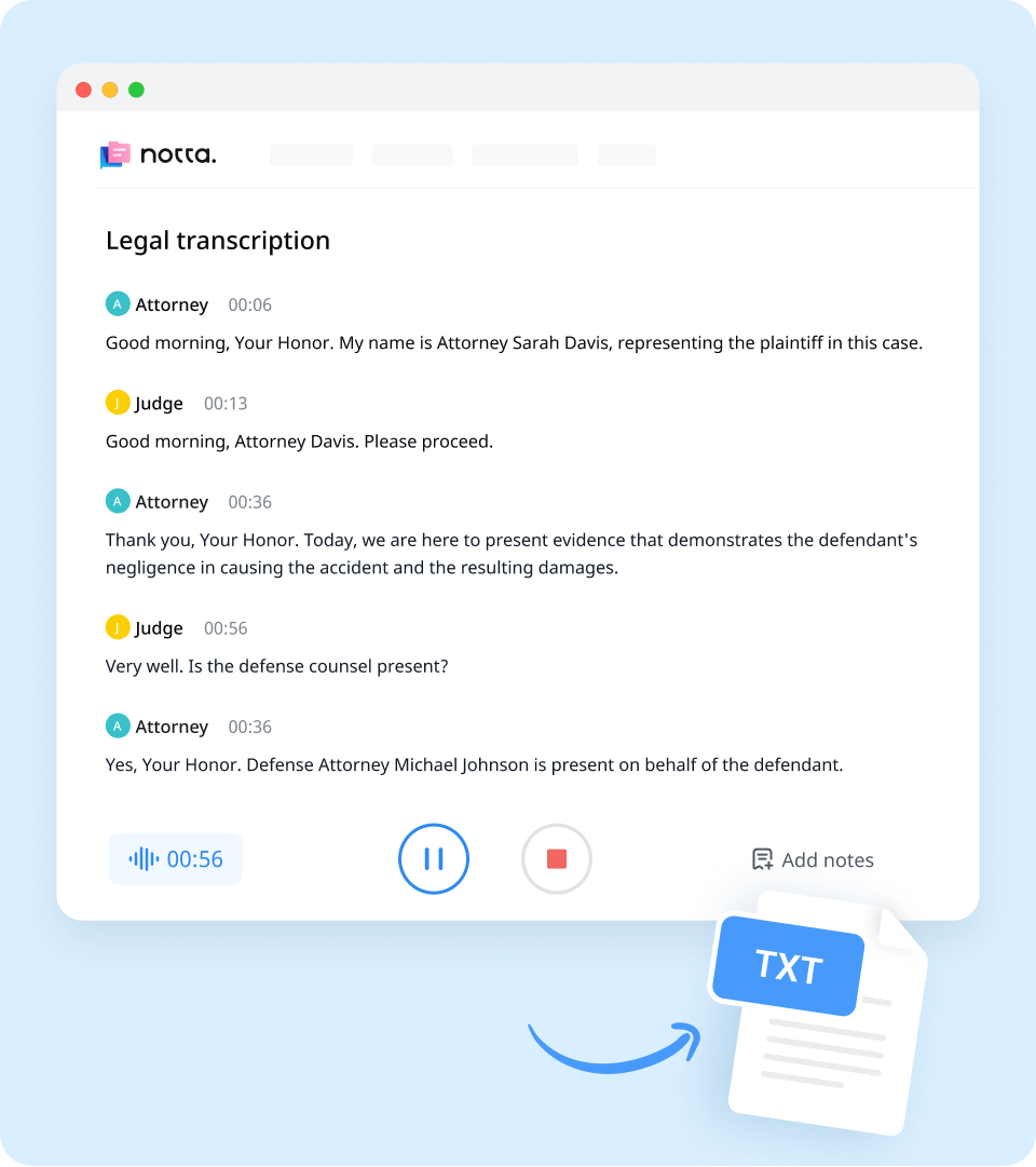audio to text steps