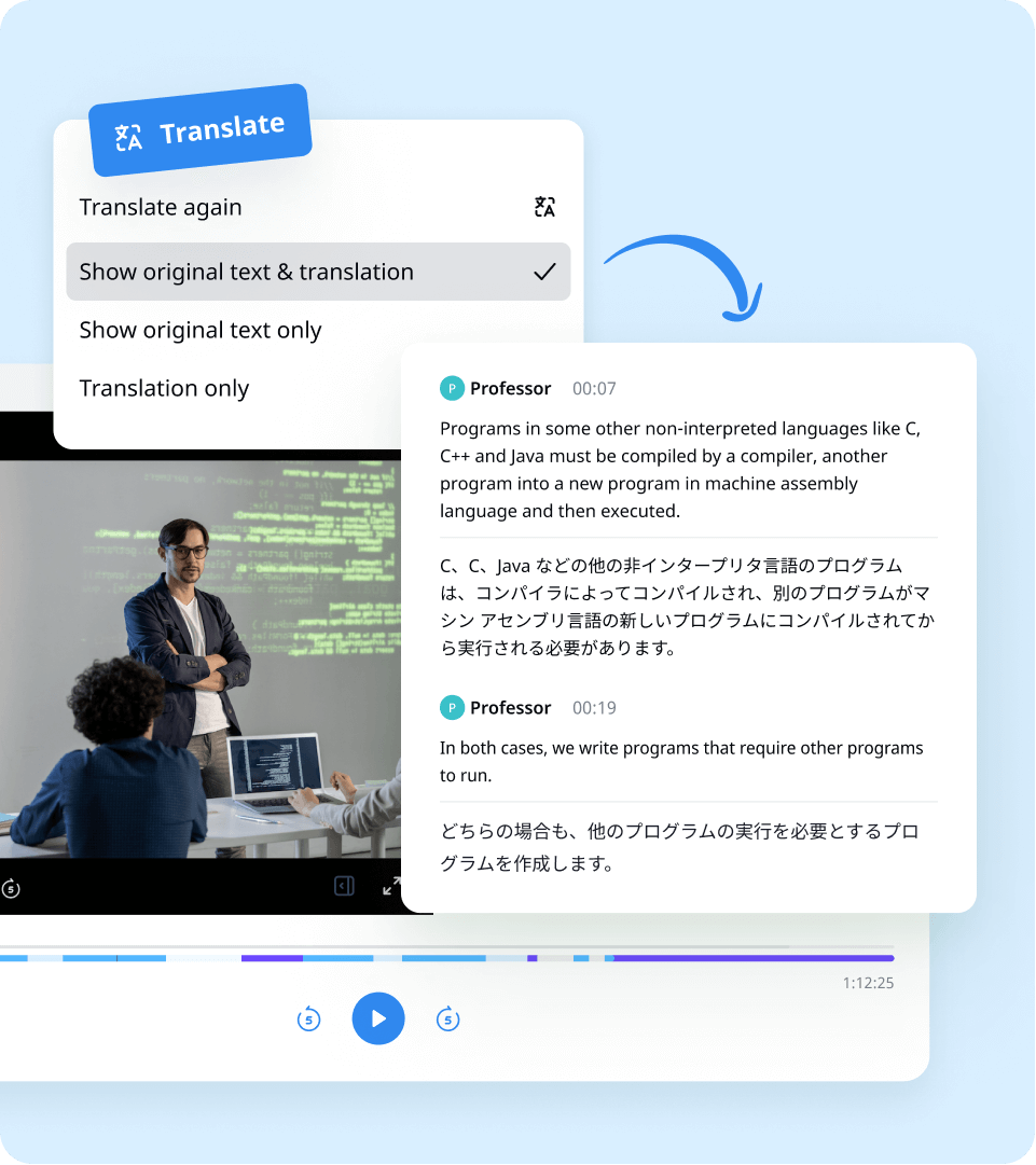 audio to text steps