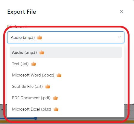 export legal transcript