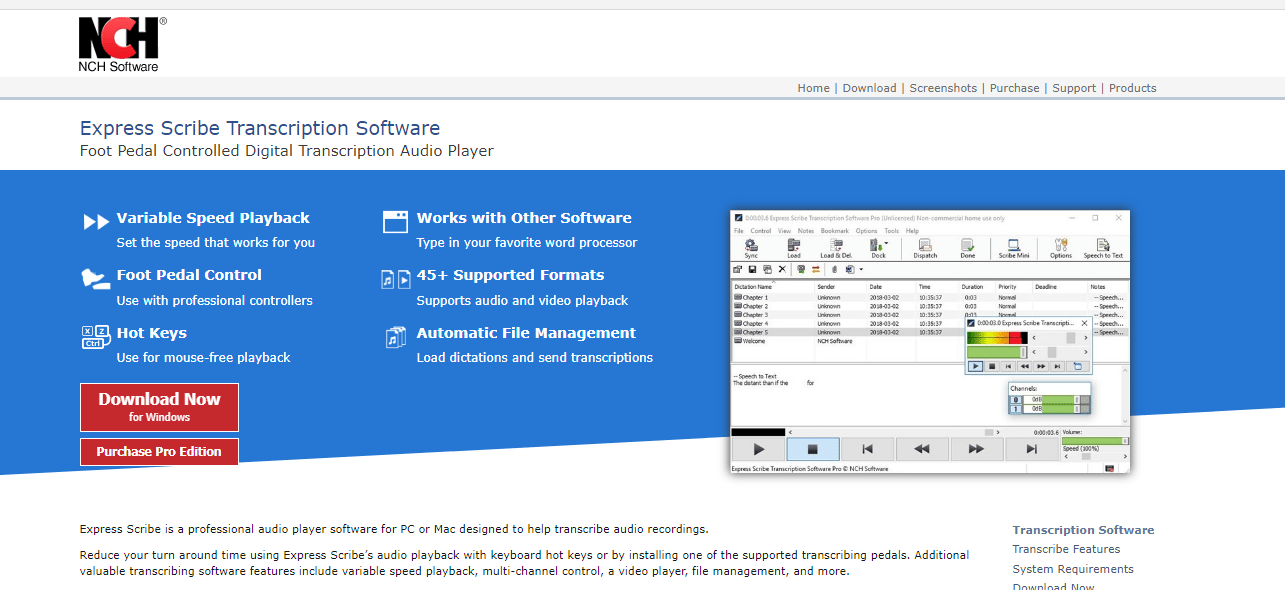 express scribe transcription software