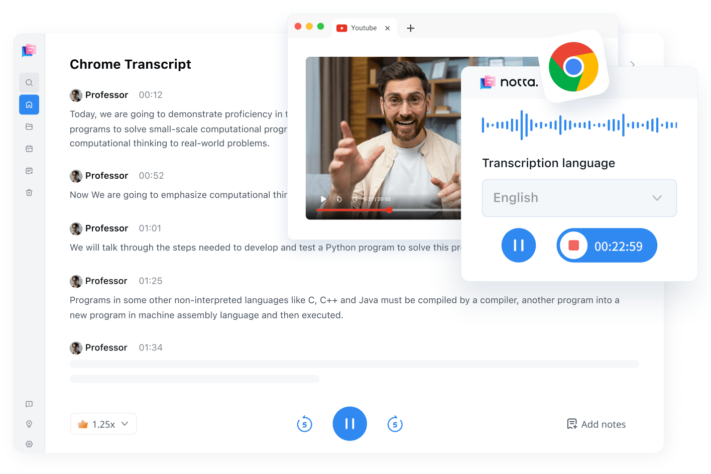 Notta’s Chrome Extension