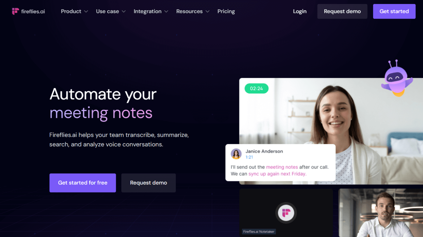 Fireflies.ai meeting note-taking and transcription tool