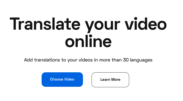 Flixier video translator