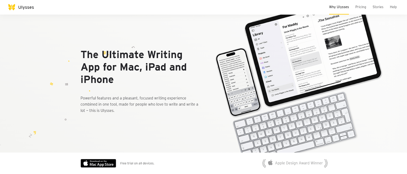 Focus on writing with Ulysses’s distraction-free writing app
