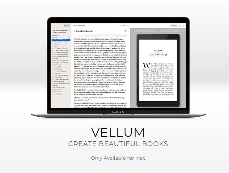 Format beautiful books on Mac with Vellum