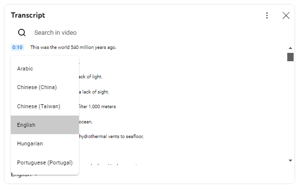 get accurate YouTube transcripts