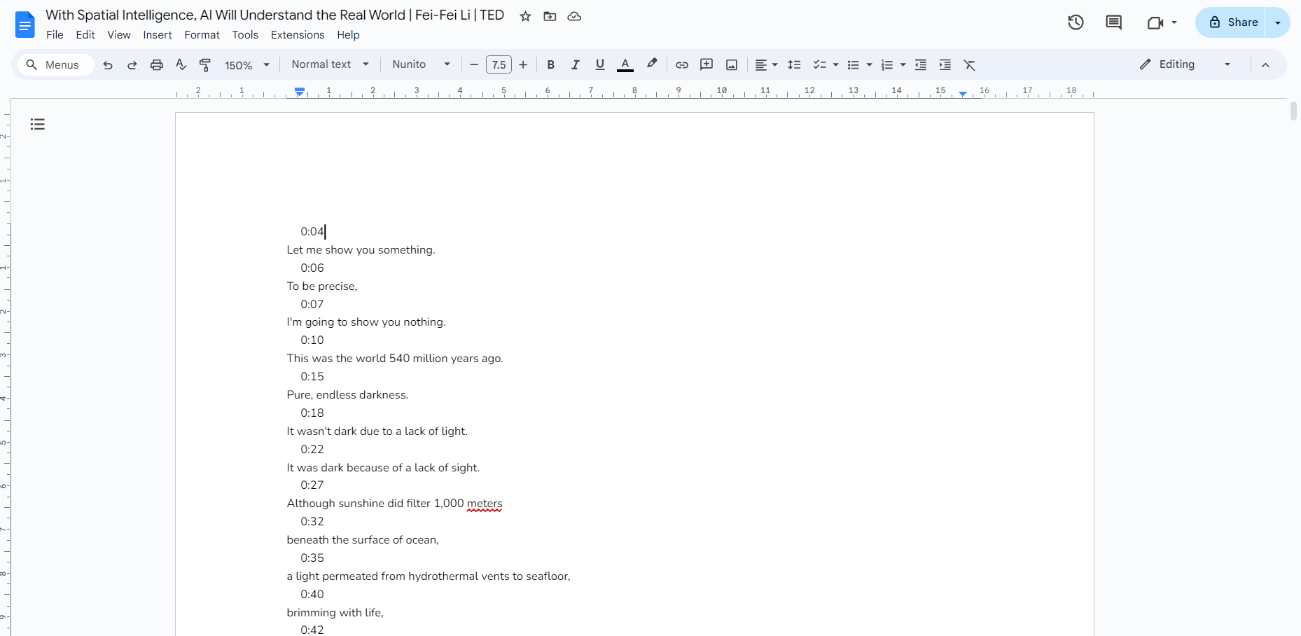 get accurate YouTube transcripts