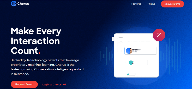 Chorus conversation intelligence tool