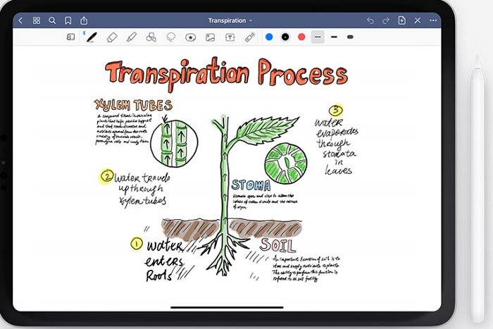 goodnotes user interface