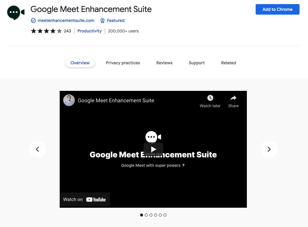 Google Meet Enhancement Suite