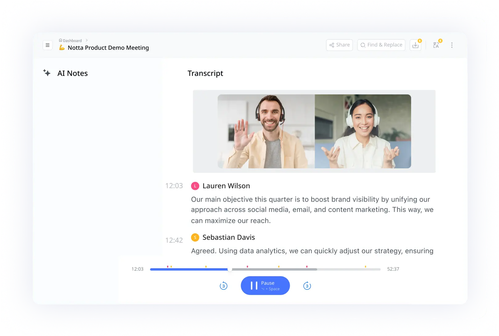 Transform your meeting efficiency with Notta today