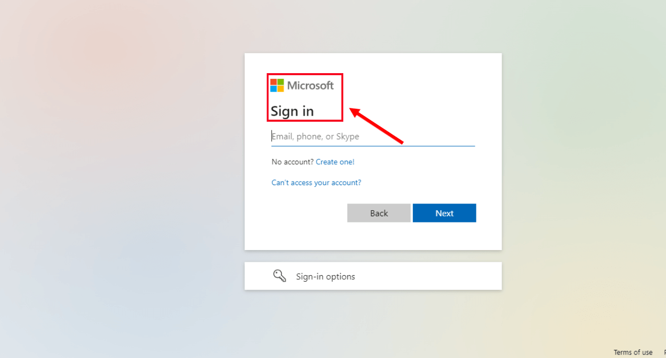 sign in to Microsoft and follow the on-screen instructions