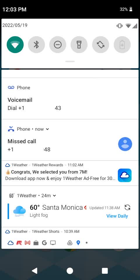 Scroll down until you see the Voicemail