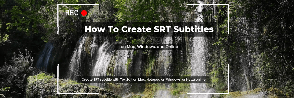 Create SRT Subtitles