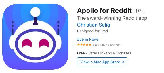 Download Apollo from the App Store