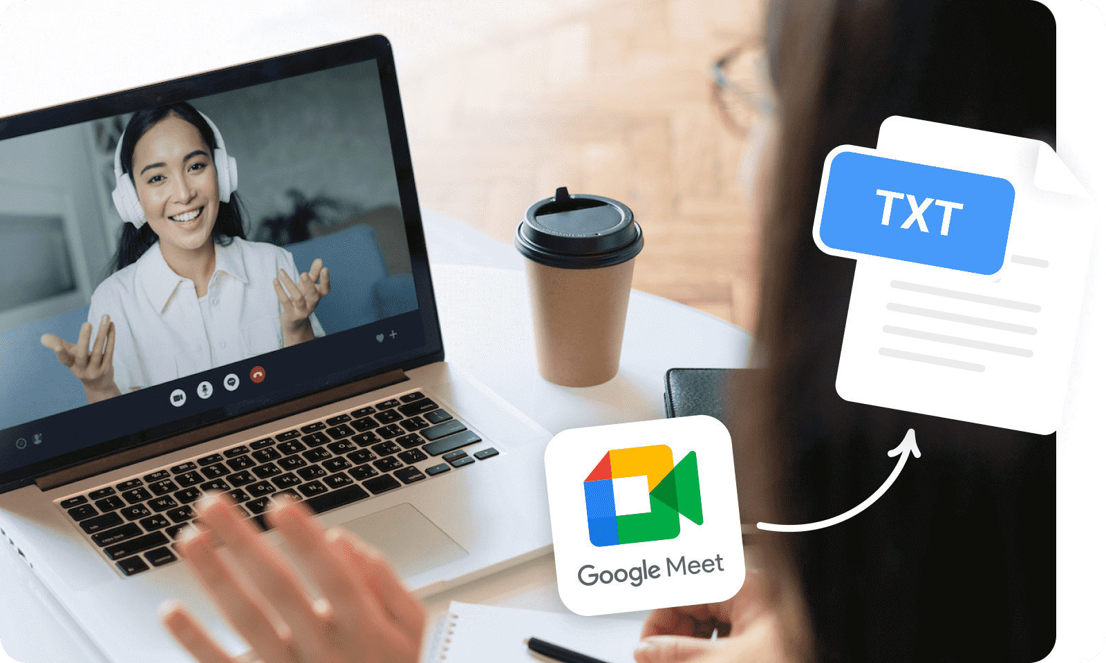 Transcrever ao vivo as chamadas do Google Meet