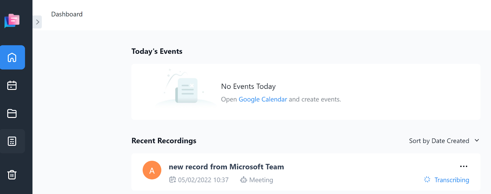 find the new record from Microsoft Teams